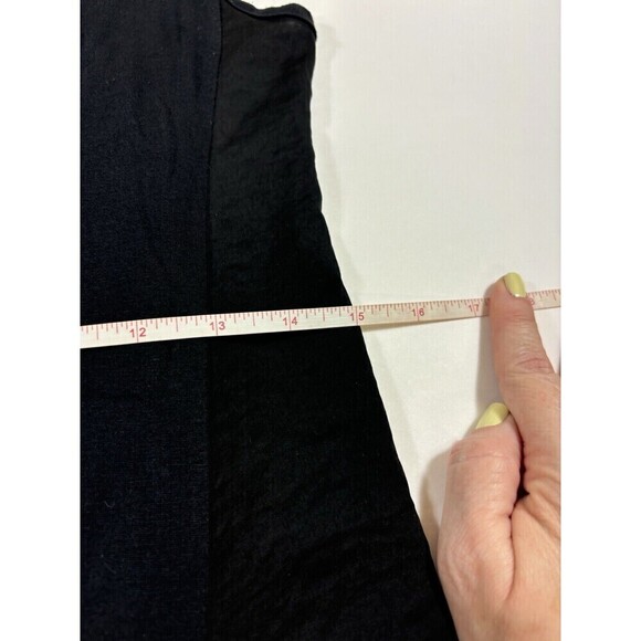 T by Alexander Wang Tank Dress Black Small Draped Cut Out Back LBD - Picture 6 of 12